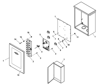 Power Management System - Hinged Enclosure Diagram and Parts List for 071035-0  Briggs and Stratton Generator